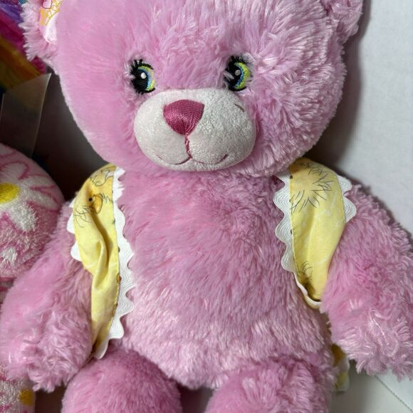 Build A Bear Pink 16" Plush Lot of 2 Bunny Rabbit Daisy & Disney Princess Bear C - Picture 8 of 16